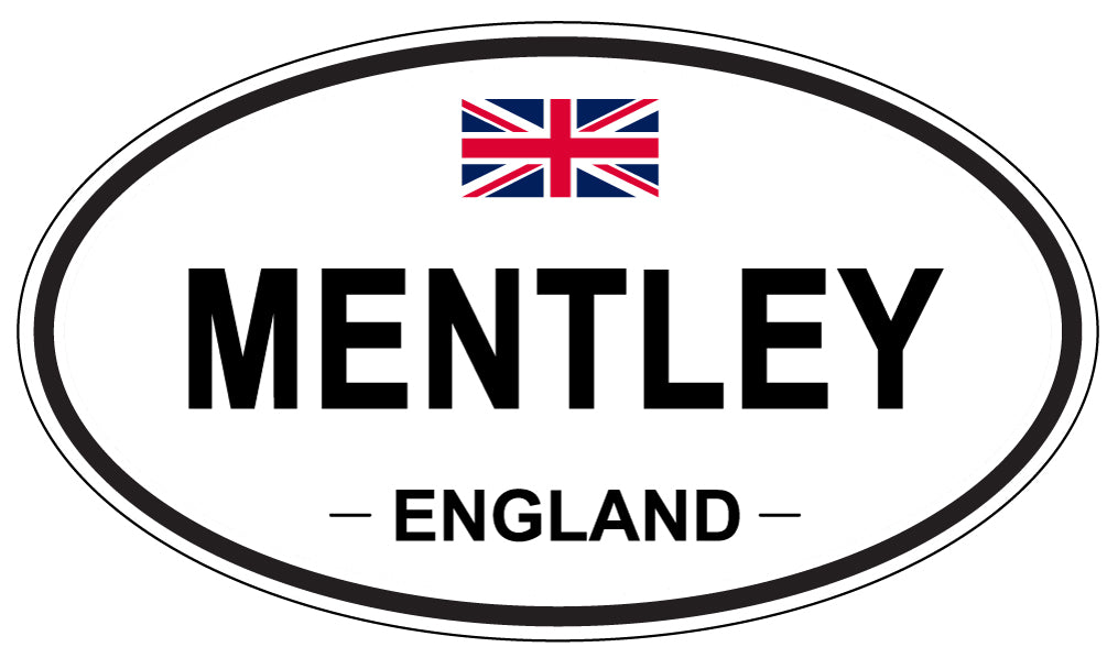 MENTLEY, England - Oval Magnet