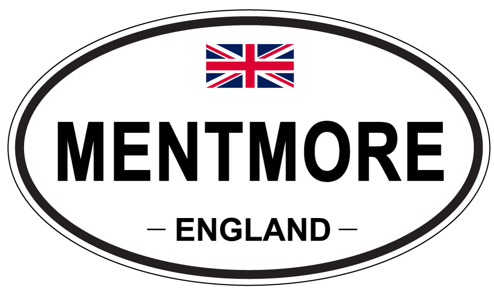 MENTMORE, ENGLAND - Oval Sticker