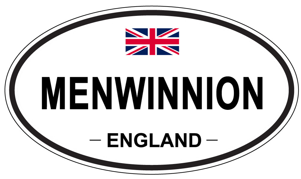 MENWINNION, ENGLAND - Oval Sticker