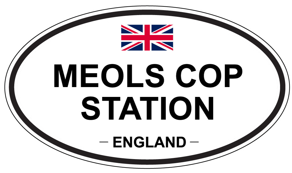 MEOLS COP STATION, England - Oval Magnet