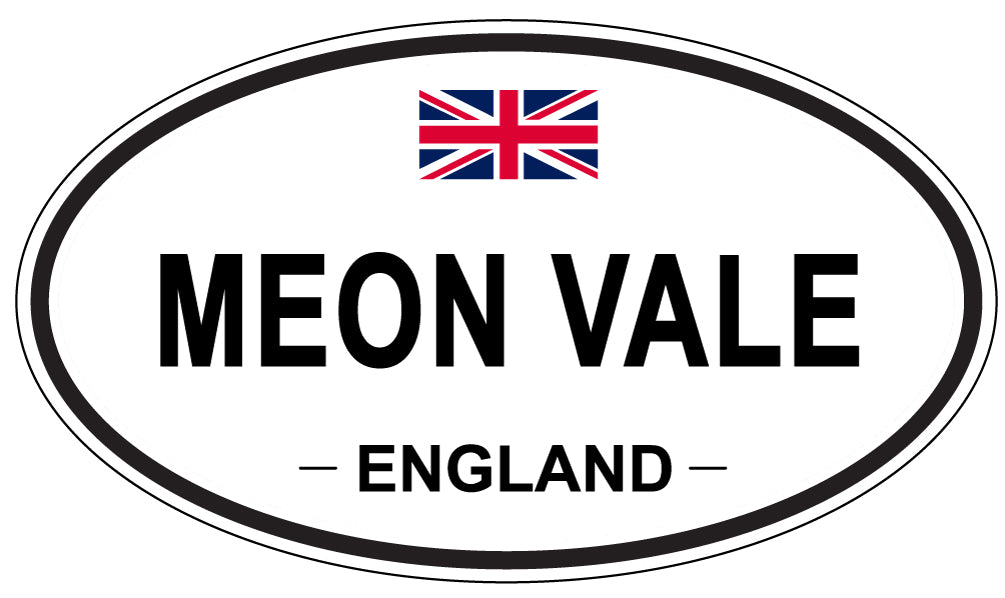 MEON VALE, ENGLAND - Oval Sticker