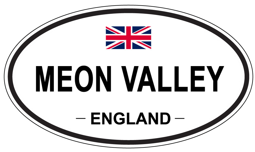 MEON VALLEY, ENGLAND - Oval Sticker