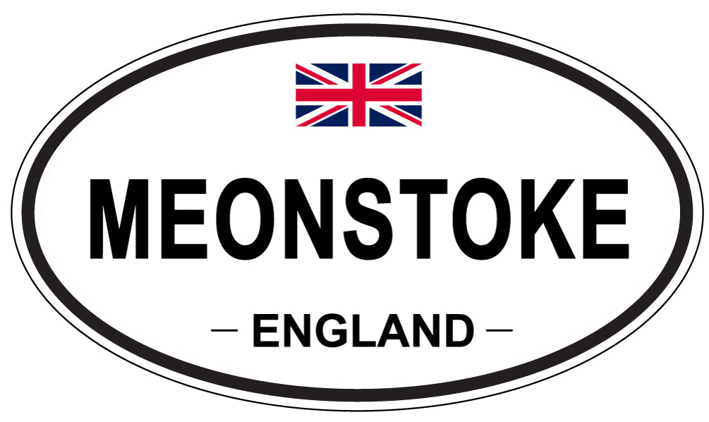 MEONSTOKE, ENGLAND - Oval Sticker