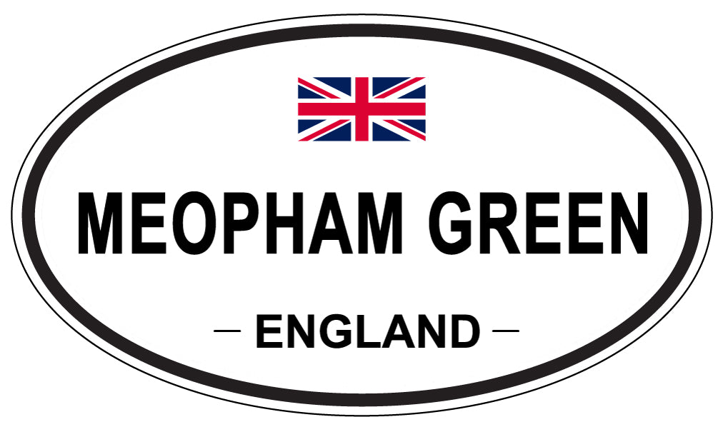 MEOPHAM GREEN, ENGLAND - Oval Sticker