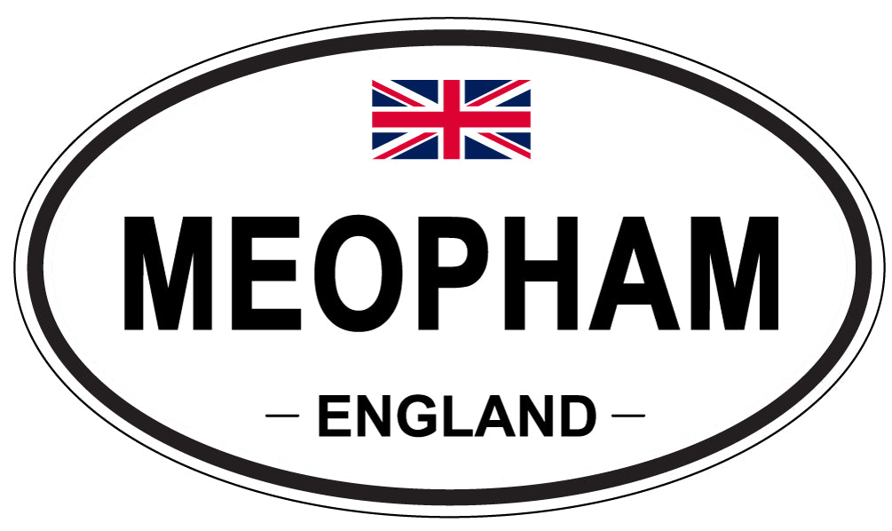 MEOPHAM, ENGLAND - Oval Sticker