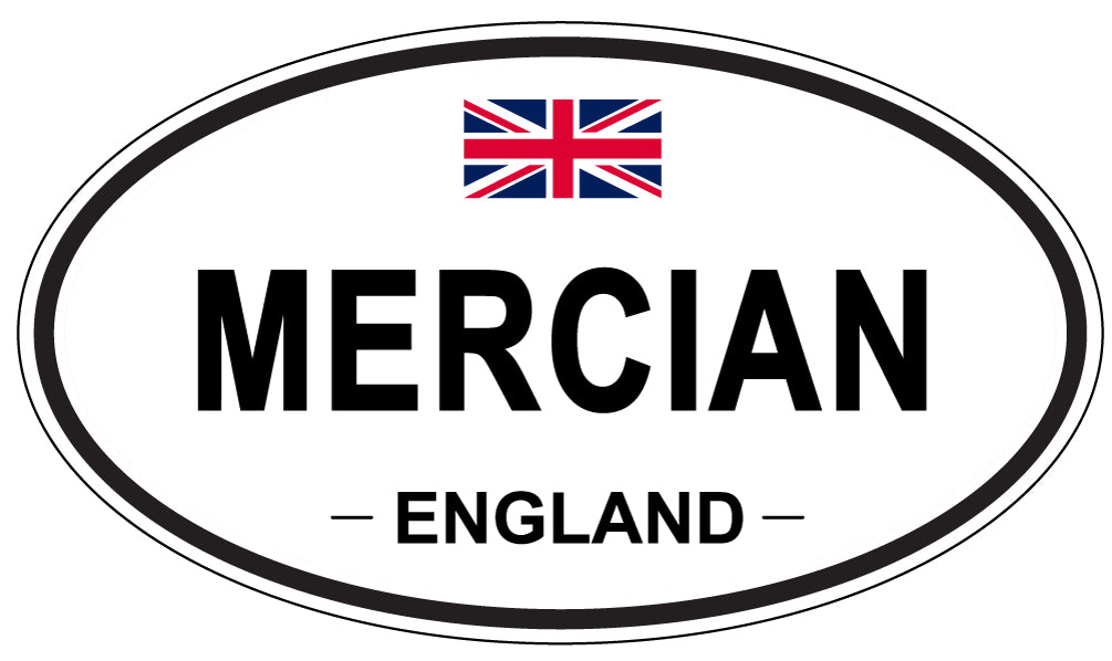 MERCIAN, ENGLAND - Oval Sticker