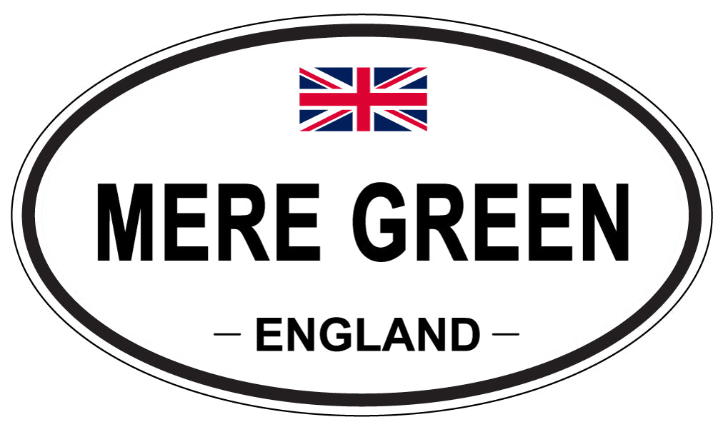 MERE GREEN, ENGLAND - Oval Sticker