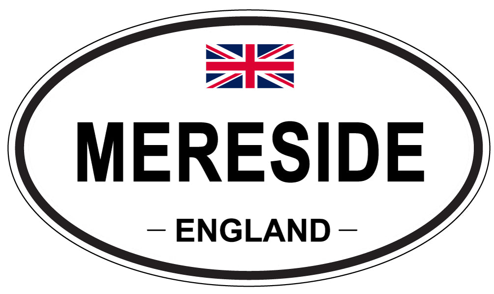 MERESIDE, ENGLAND - Oval Sticker