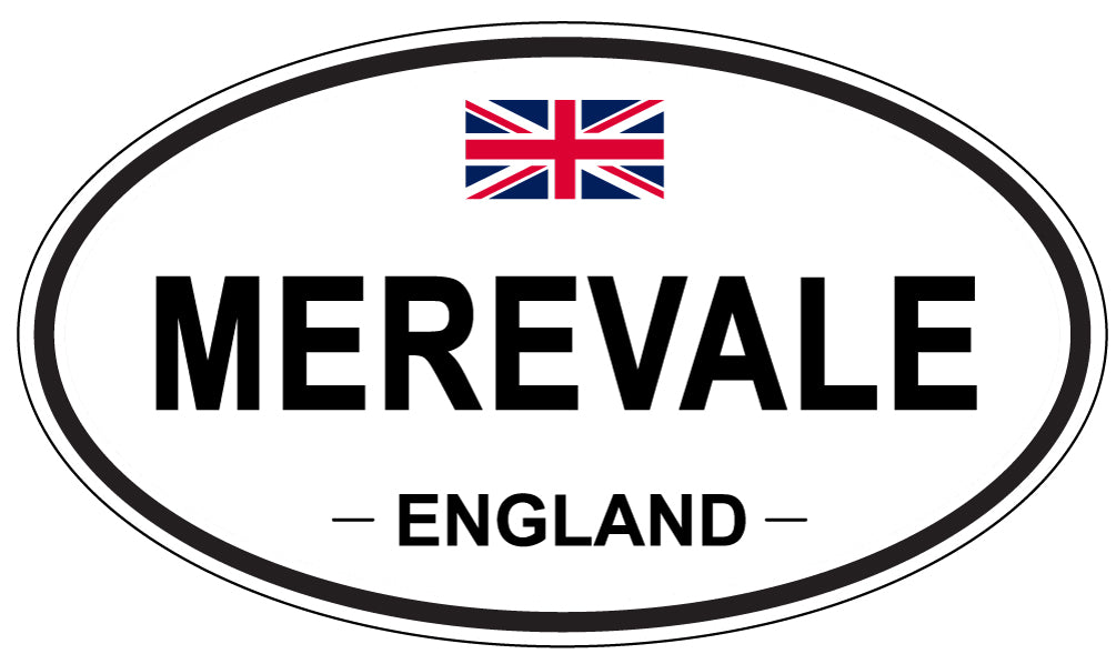MEREVALE, England - Oval Magnet