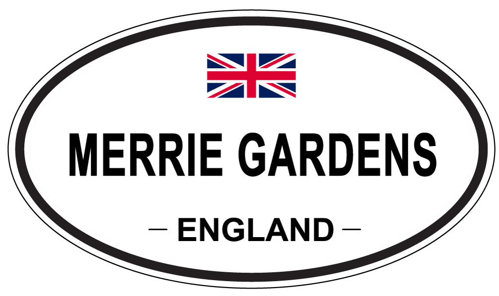 MERRIE GARDENS, England - Oval Magnet