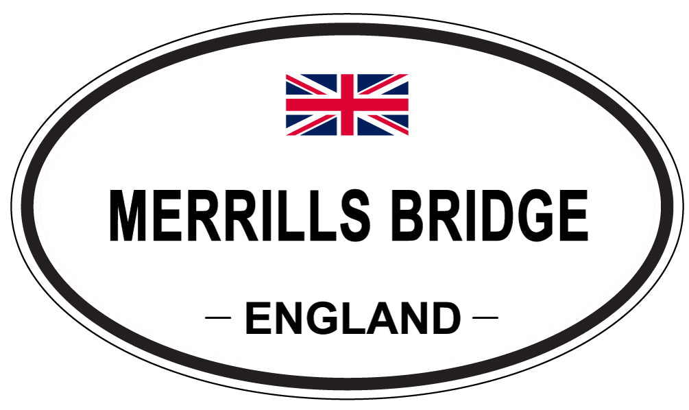 MERRILLS BRIDGE, England - Oval Magnet