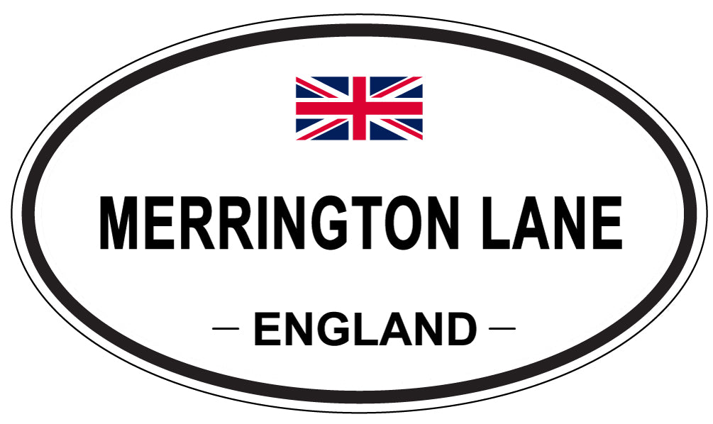 MERRINGTON LANE, England - Oval Magnet