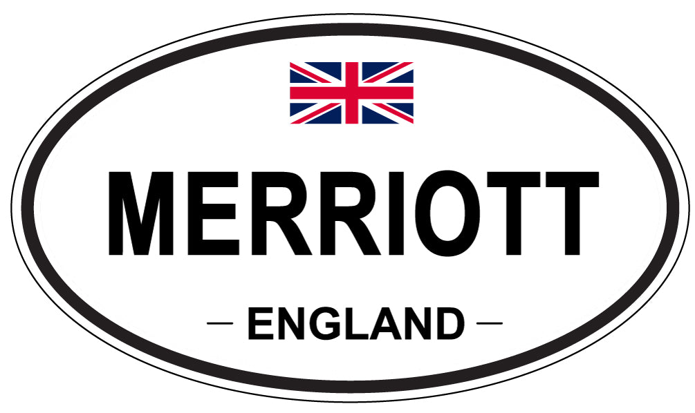 MERRIOTT, England - Oval Magnet