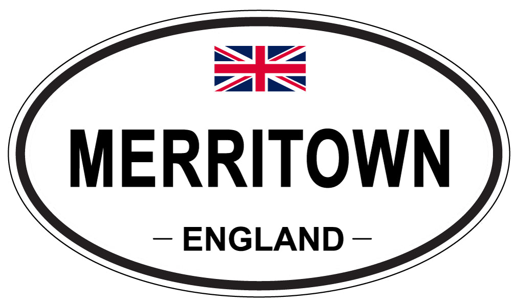 MERRITOWN, England - Oval Magnet