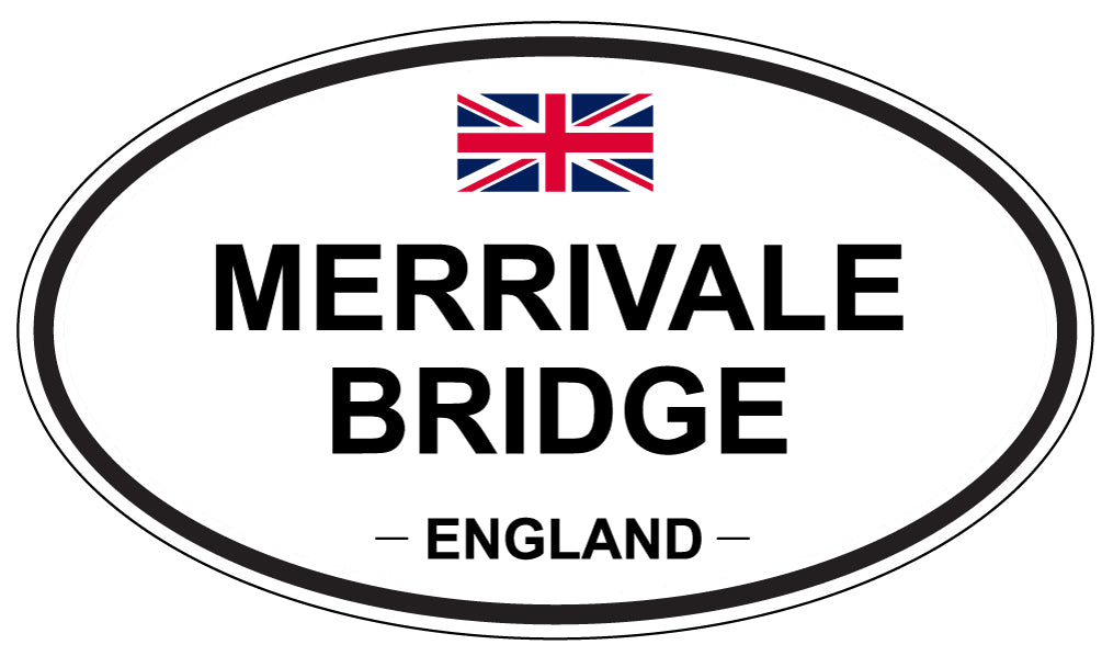 MERRIVALE BRIDGE, England - Oval Magnet