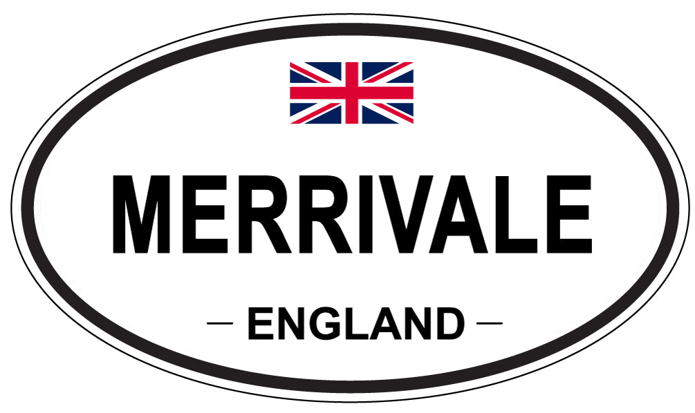 MERRIVALE, England - Oval Magnet