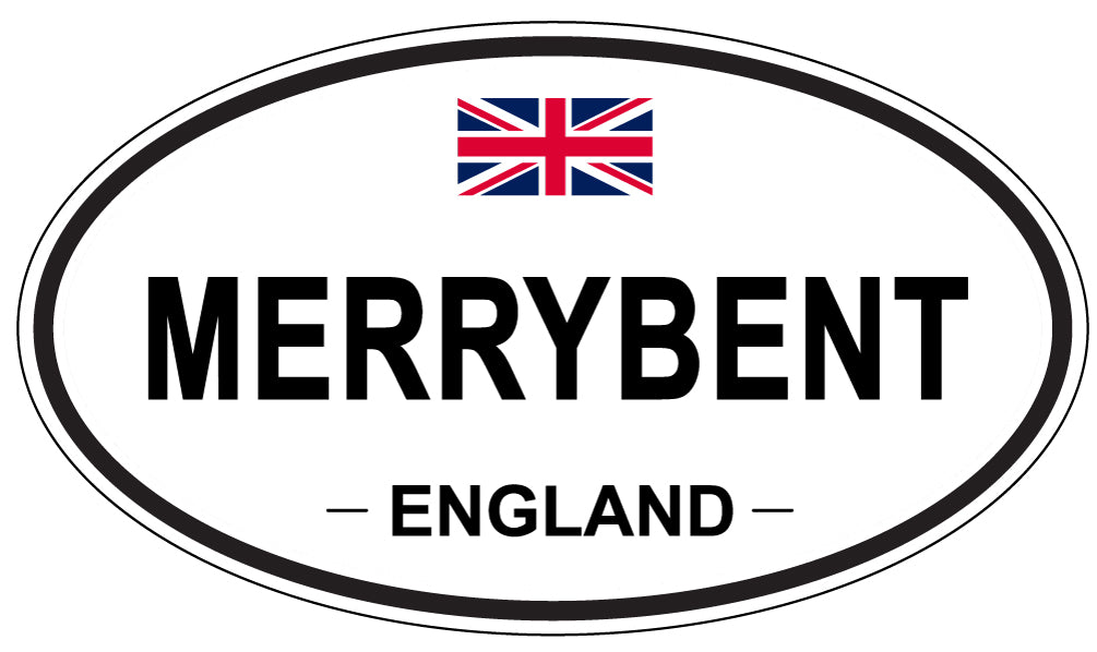 MERRYBENT, ENGLAND - Oval Sticker