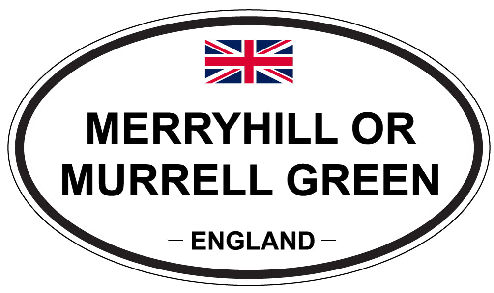 MERRYHILL OR MURRELL GREEN, England - Oval Magnet