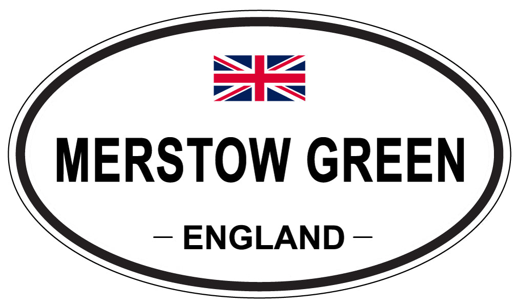 MERSTOW GREEN, ENGLAND - Oval Sticker