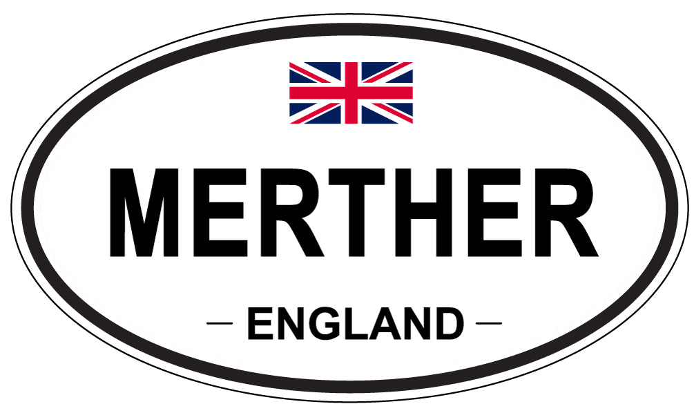 MERTHER, England - Oval Magnet
