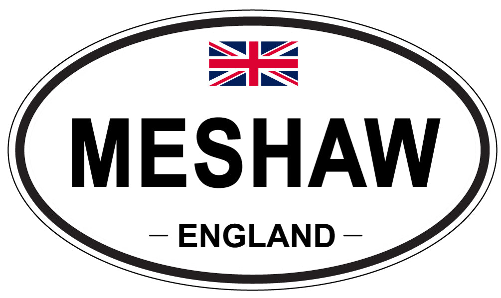 MESHAW, England - Oval Magnet