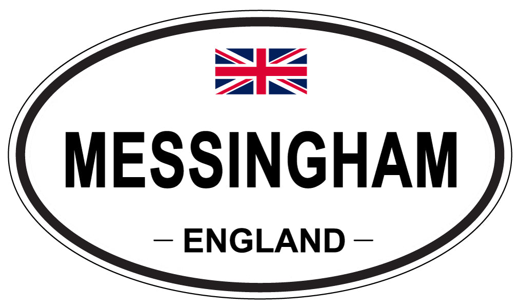 MESSINGHAM, ENGLAND - Oval Sticker