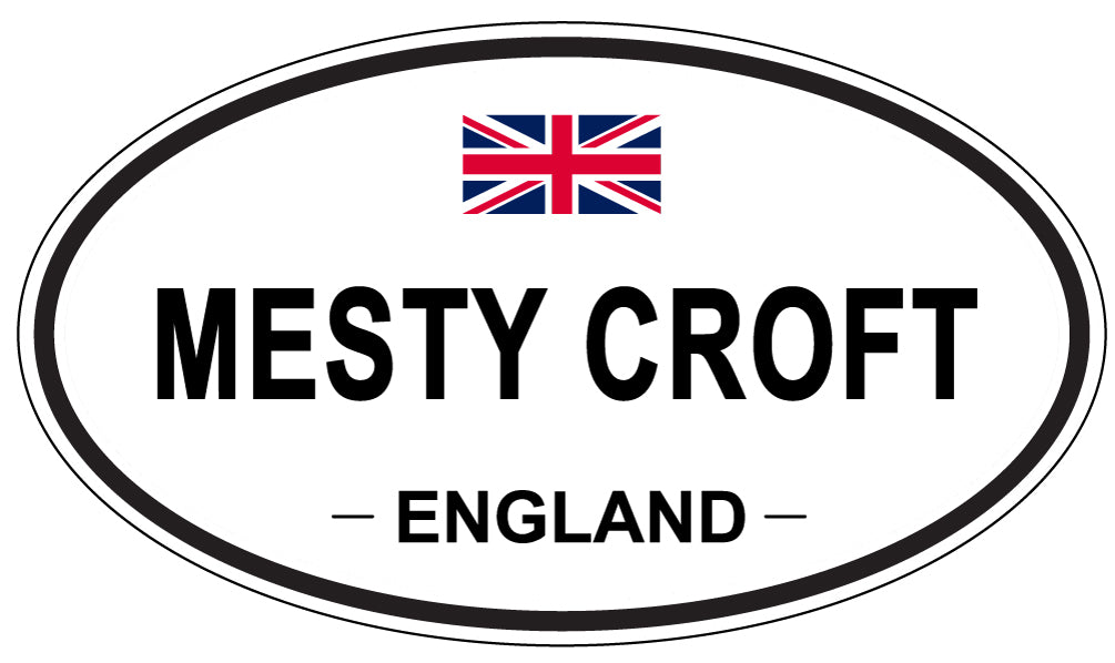 MESTY CROFT, ENGLAND - Oval Sticker