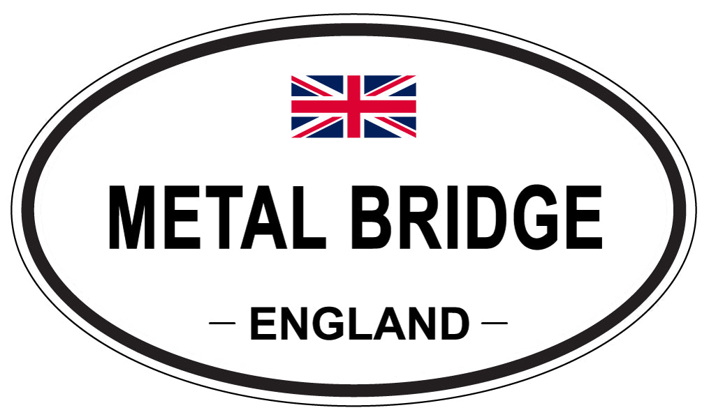METAL BRIDGE, England - Oval Magnet