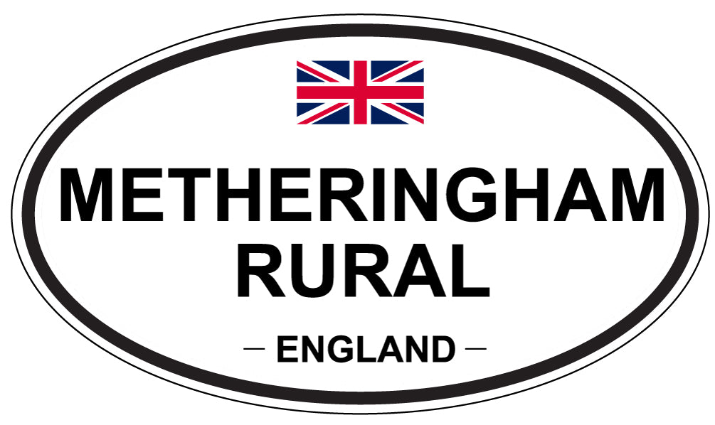 METHERINGHAM RURAL, England - Oval Magnet