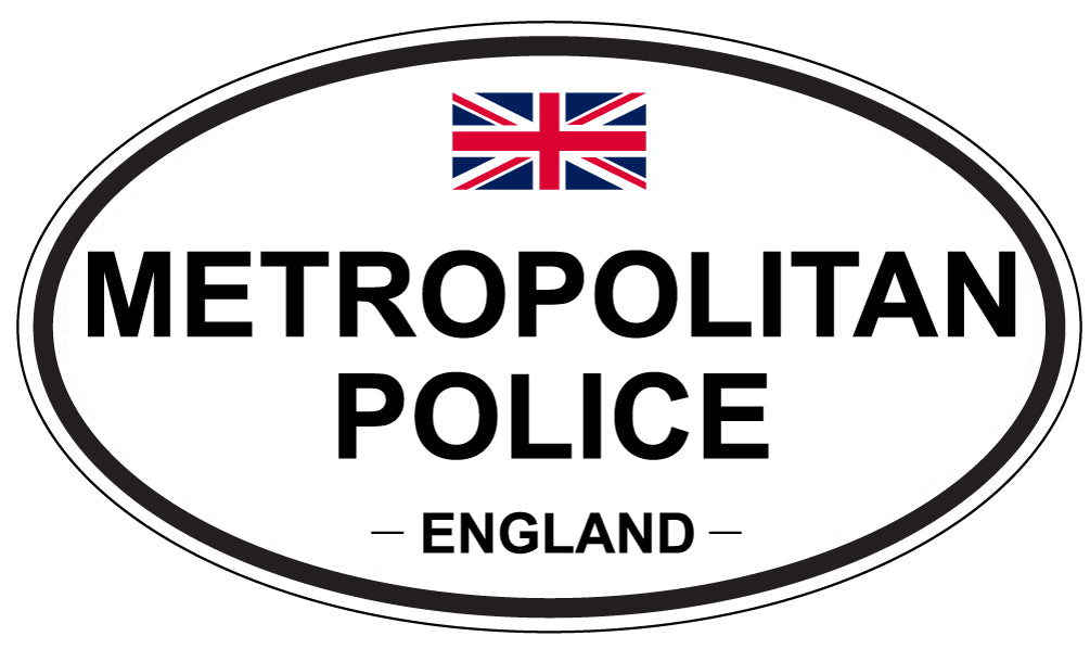 METROPOLITAN POLICE, England - Oval Magnet