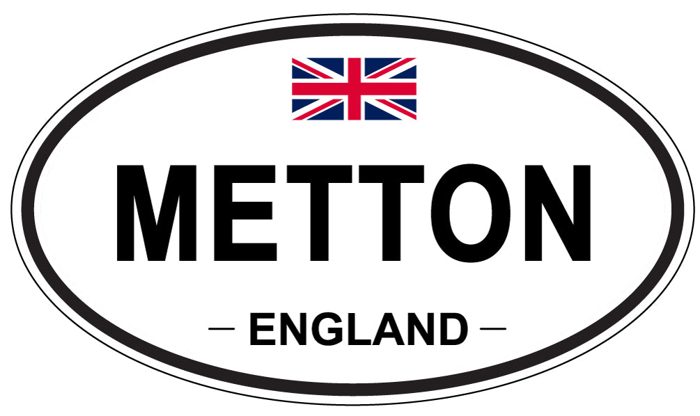 METTON, England - Oval Magnet