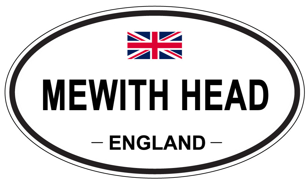 MEWITH HEAD, England - Oval Magnet