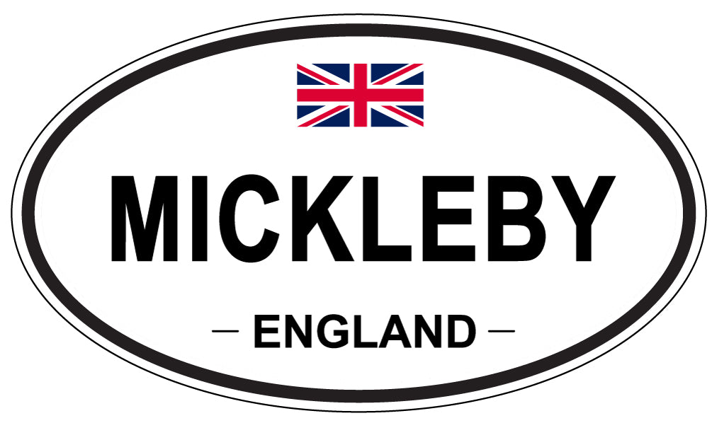 MICKLEBY, England - Oval Magnet