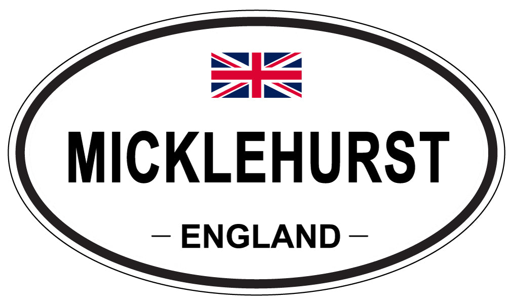 MICKLEHURST, ENGLAND - Oval Sticker