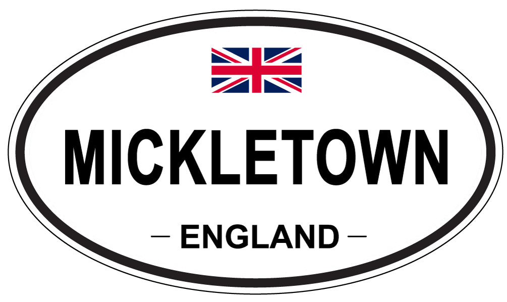 MICKLETOWN, ENGLAND - Oval Sticker