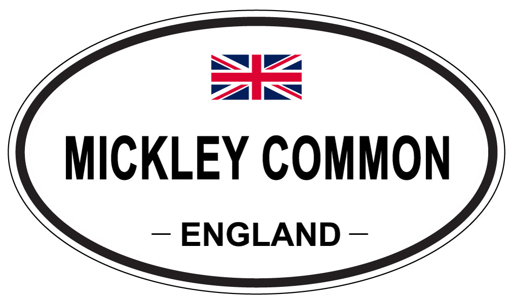 MICKLEY COMMON, England - Oval Magnet