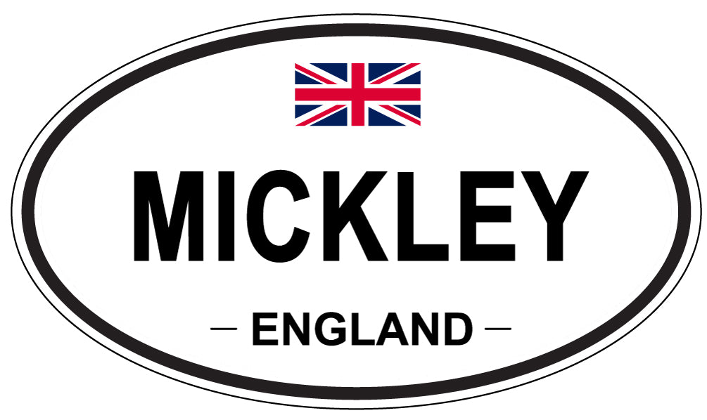 MICKLEY, England - Oval Magnet