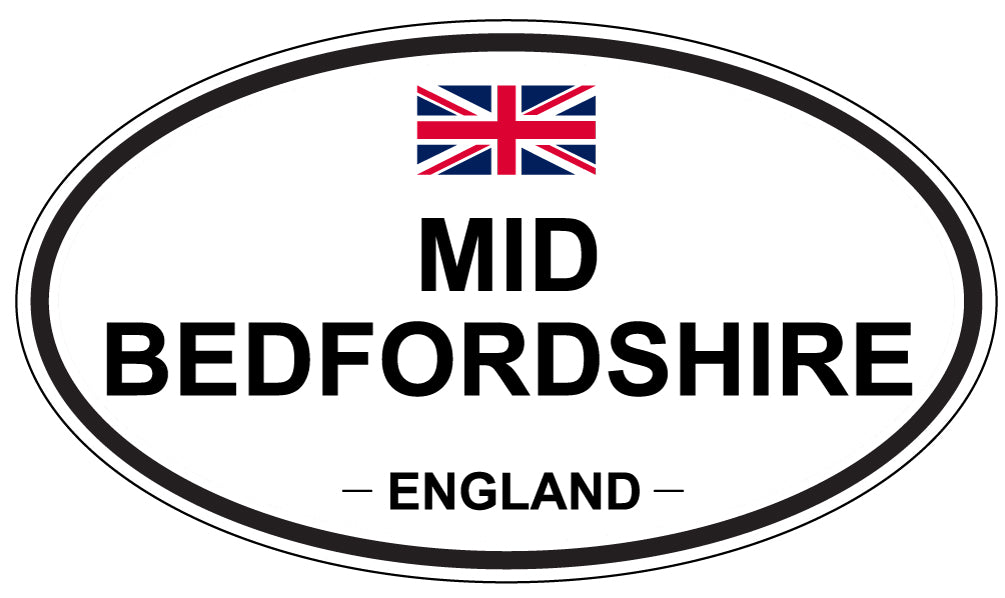 MID BEDFORDSHIRE, England - Oval Magnet