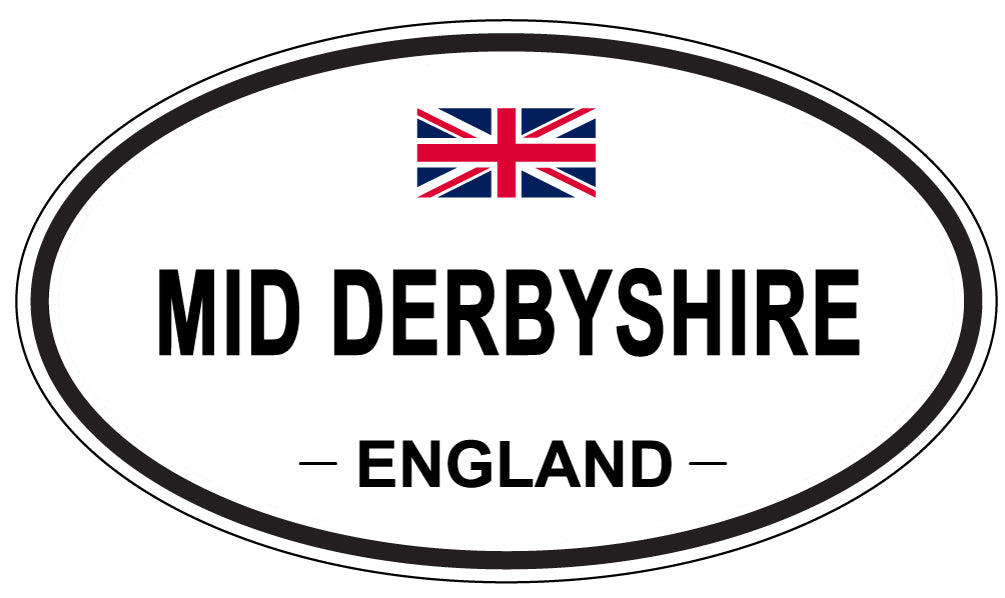 MID DERBYSHIRE, England - Oval Magnet
