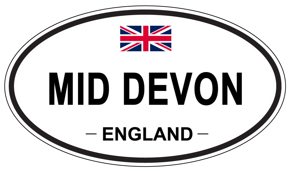 MID DEVON, England - Oval Magnet