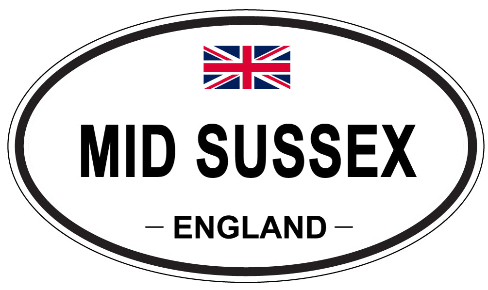 MID SUSSEX, England - Oval Magnet