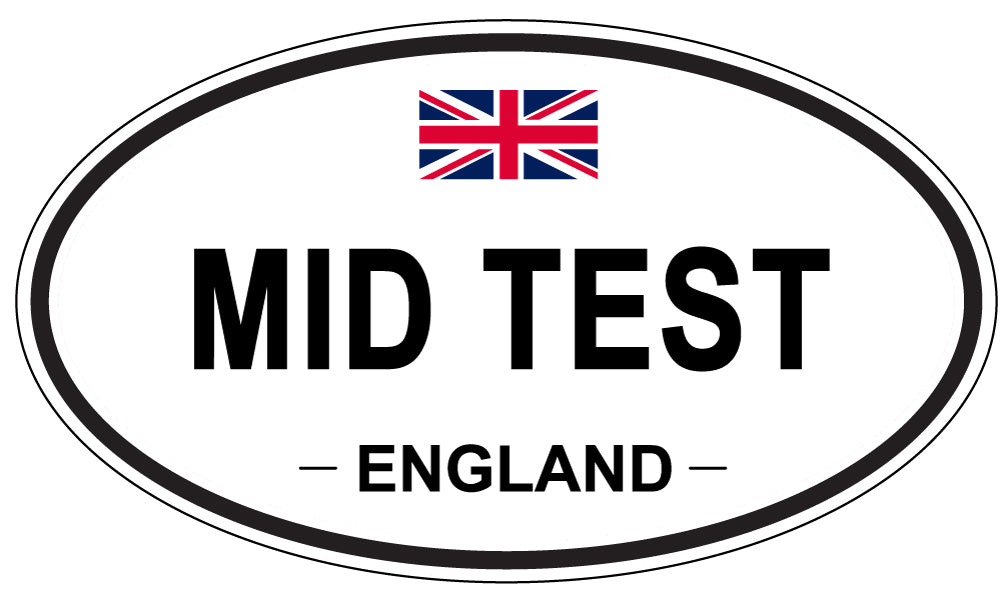 MID TEST, England - Oval Magnet