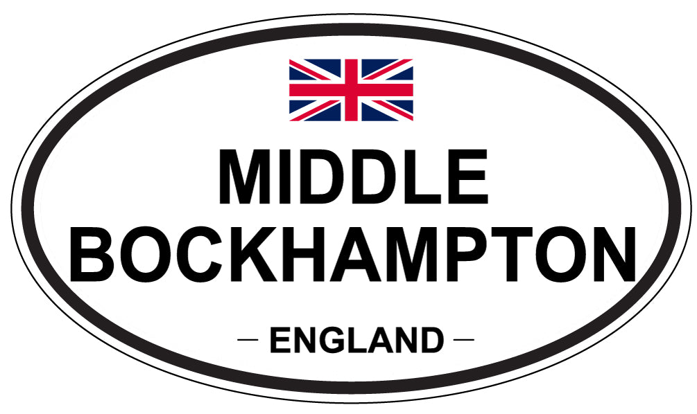 MIDDLE BOCKHAMPTON, England - Oval Magnet