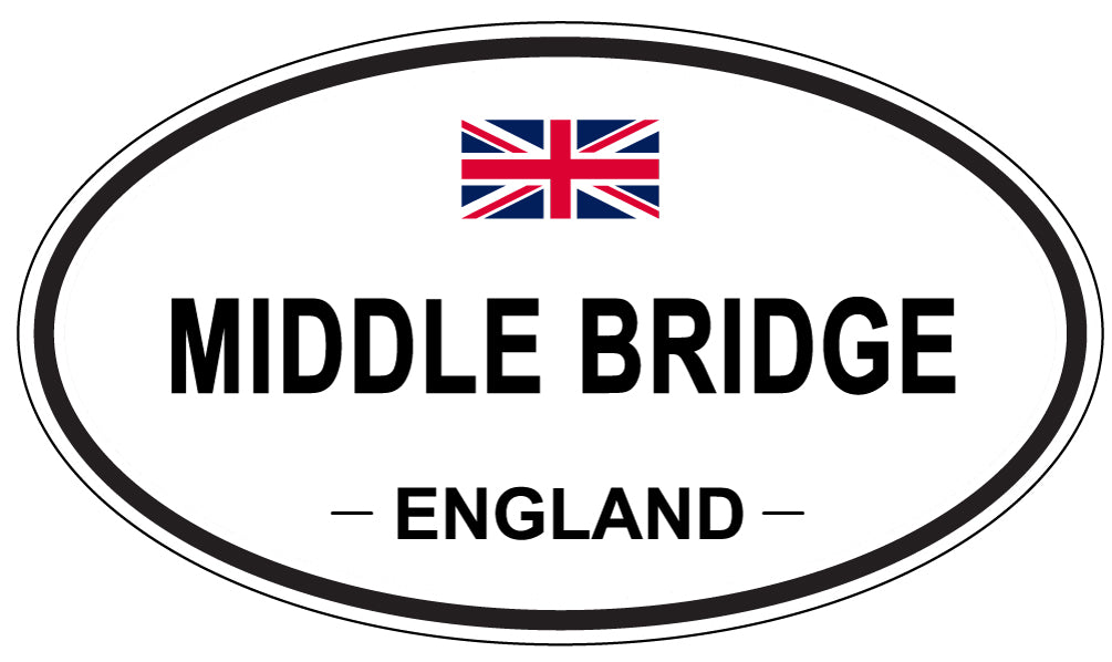 MIDDLE BRIDGE, England - Oval Magnet