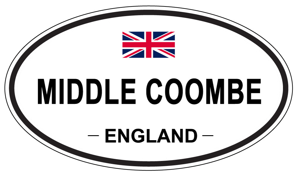 MIDDLE COOMBE, ENGLAND - Oval Sticker