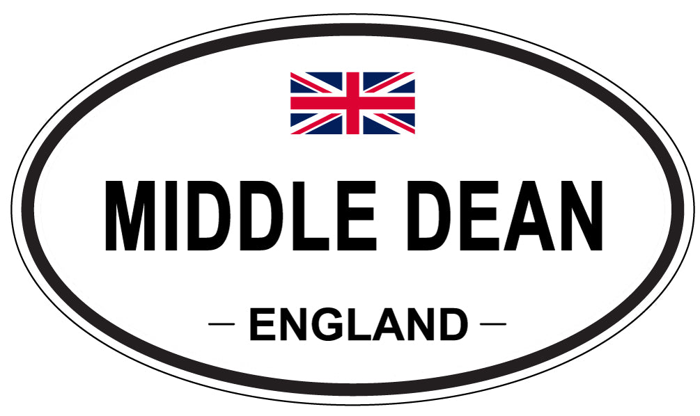 MIDDLE DEAN, England - Oval Magnet