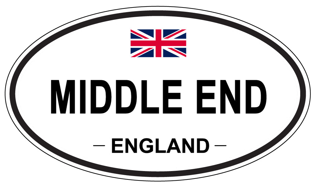 MIDDLE END, England - Oval Magnet