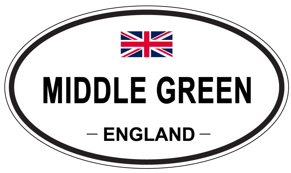 MIDDLE GREEN, England - Oval Magnet