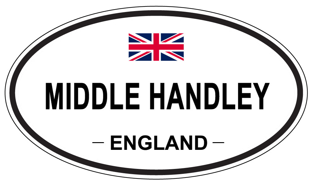 MIDDLE HANDLEY, England - Oval Magnet