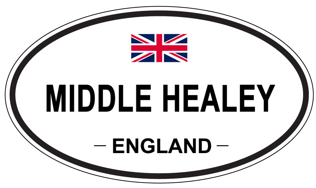 MIDDLE HEALEY, England - Oval Magnet
